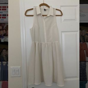 White collared dress